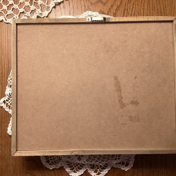 Man cave vintage jewelry handcrafted framed art bird gold tone necklace feathers - Picture 8 of 11